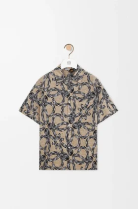 Camisas de manga corta en jacquard de algodón rizo