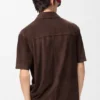 Camisas de manga corta en piel de cabra de ante