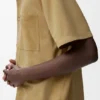 Camisas de manga corta en piel de cabra de ante