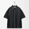 Camisas de manga corta en piel de cordero napa