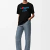 Camiseta de corte holgado de algodón