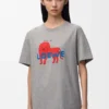 Camiseta de corte holgado de algodón