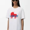 Camiseta de corte holgado de algodón
