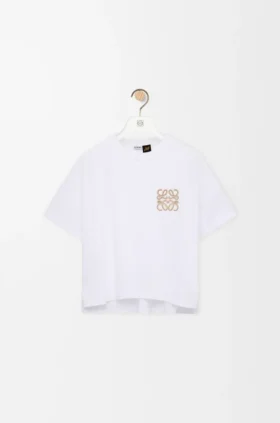 Camiseta de corte recto de algodón