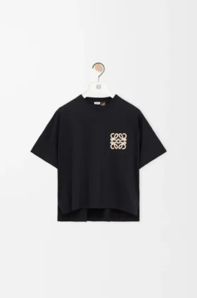 Camiseta de corte recto de algodón