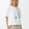 Camiseta de corte recto de algodón