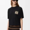 Camiseta de corte recto de algodón