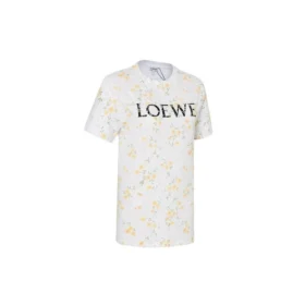 Camiseta de manga corta con estampado de flores, blanca, S540333Xar