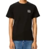 Camiseta de manga corta de cuello redondo de algodón bordado «Loewe Anagram Classic» para hombre, color negro, H6109230Cr-1100
