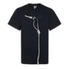 Camiseta de manga corta para hombre de loewe, de algodón con cordón, azul marino, modelo H6109031Si-5110