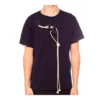Camiseta de manga corta para hombre de loewe, de algodón con cordón, azul marino, modelo H6109031Si-5110