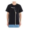 Camiseta de manga corta para hombre de loewe, de algodón con cordón, azul marino, modelo H6109031Si-5110