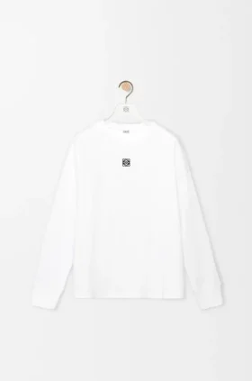 Camiseta de manga larga de corte oversize de algodón