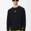 Camiseta de manga larga de corte oversize de algodón