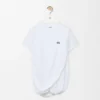 Camiseta drapeada de algodón