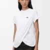 Camiseta drapeada de algodón