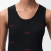 Camiseta sin mangas de algodón elástico