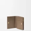 Cartera compacta Anagram de piel de ternera graneada