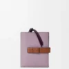 Cartera compacta con cremallera de piel de becerro de grano suave