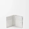 Cartera compacta de piel de becerro napa
