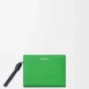 Cartera compacta «Knot» en piel de becerro napa brillante
