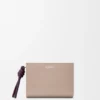Cartera compacta «Knot» en piel de becerro napa brillante