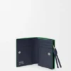 Cartera compacta «Knot» en piel de becerro napa brillante