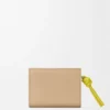 Cartera compacta «Knot» en piel de becerro napa brillante