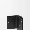 Cartera compacta Panta de piel de becerro brillante