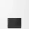 Cartera compacta Panta de piel de becerro brillante