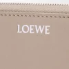 Cartera con cremallera envolvente «Knot» en piel de becerro napa brillante