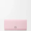 Cartera Continental Anagram en piel de becerro con grano de Pebble
