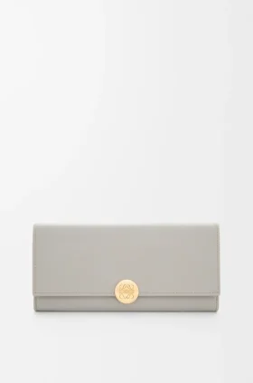 Cartera Continental «Pebble» en piel de becerro napa brillante