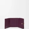 Cartera de tres pliegues «Pebble» en piel de becerro con grano «Pebble»
