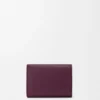 Cartera de tres pliegues «Pebble» en piel de becerro con grano «Pebble»