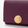 Cartera de tres pliegues «Pebble» en piel de becerro con grano «Pebble»