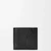 Cartera doble «Puzzle» en piel de becerro granulada y flexible