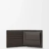 Cartera doble «Puzzle» en piel de becerro granulada y flexible