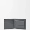 Cartera doble «Puzzle» en piel de becerro granulada y flexible