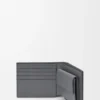 Cartera doble «Puzzle» en piel de becerro granulada y flexible