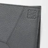 Cartera doble «Puzzle» en piel de becerro granulada y flexible