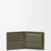 Cartera para monedas plegable en piel de becerro de grano suave