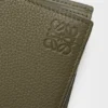 Cartera para monedas plegable en piel de becerro de grano suave