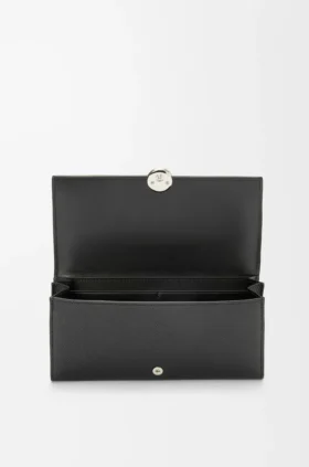 Cartera «Pebble Continental» en piel de becerro con grano «Pebble»
