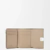 Cartera pequeña vertical «Anagram» en piel de becerro con grano de Pebble