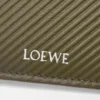Cartera plegable de piel de becerro clásica texturizada