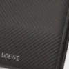 Cartera plegable de piel de becerro clásica texturizada