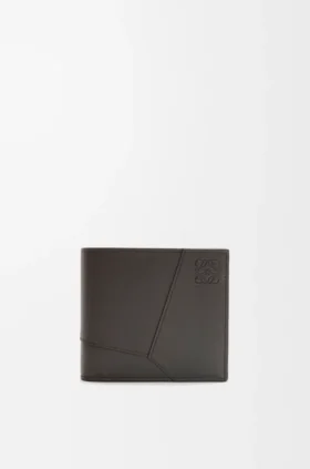 Cartera plegable «Puzzle» en piel de becerro clásica