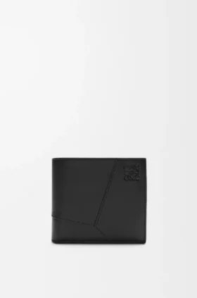 Cartera plegable «Puzzle» en piel de becerro clásica