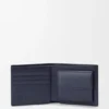 Cartera plegable «Puzzle» en piel de becerro clásica